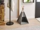Beliani Namiot tipi dla kota 35 x 40 cm szary ULUBEY 3