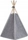 Beliani Namiot tipi dla kota 35 x 40 cm szary ULUBEY 5