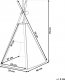 Beliani Namiot tipi dla kota 35 x 40 cm szary ULUBEY 8