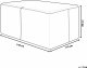 Beliani Pokrowiec ogrodowy 145 x 110 x 80 cm 7
