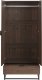 Beliani Szafa dwudrzwiowa z szufladą ciemne drewno LINGEN 8