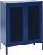 Beliani Szafka dwudrzwiowa metalowa ciemnoniebieski WAKATIPU 1