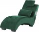 Beliani Szezlong welurowy z głośnikiem Bluetooth i portem USB zielony SIMORRE 1
