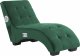 Beliani Szezlong welurowy z głośnikiem Bluetooth i portem USB zielony SIMORRE 6