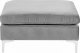 Beliani Otomana welurowa szara EVJA 4