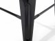 Beliani Zestaw 2 stołków barowych metalowych 60 cm czarny CABRILLO 6