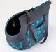 Hobbydog R2 Torba Grafit W Niebieskie Kwiaty 1