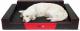 Hobbydog Legowisko Glamour - Czerwono-czarne XL 6