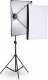 Lampa studyjna Retoo 2 LAMPY FOTOGRAFICZNE 1200W STATYW SOFTBOX 50X70cm 10