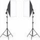 Lampa studyjna Retoo 2 LAMPY FOTOGRAFICZNE 1200W STATYW SOFTBOX 50X70cm 1