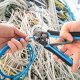 Retoo Tester sieciowy + zaciskarka + stripper RJ45 6