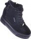 Pantofelek24 Czarne zamszowe sneakersy na koturnie i platformie /G12-3 12449 T730/ 40 2
