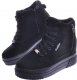 Pantofelek24 Czarne zamszowe sneakersy na koturnie i platformie /G12-3 12449 T730/ 40 3