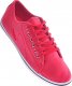 Pantofelek24 Wiązane czerwone tenisówki damskie /D7-1 12458 T096/ 39 1