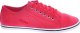 Pantofelek24 Wiązane czerwone tenisówki damskie /D7-1 12458 T096/ 39 1