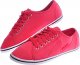 Pantofelek24 Wiązane czerwone tenisówki damskie /D7-1 12458 T096/ 39 5