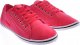 Pantofelek24 Wiązane czerwone tenisówki damskie /D7-1 12458 T096/ 39 6