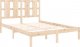 vidaXL Rama łóżka, lite drewno, 135x190 cm, podwójna 4