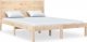 vidaXL vidaXL Rama łóżka, lite drewno, 135x190 cm, podwójna 2