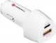 Ładowarka ForCell FORCELL CARBON ładowarka samochodowa Typ C 3.0 PD20W + USB QC3.0 18W 5A CC50-1A1C biała (Total 38W) 2