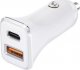 Ładowarka ForCell Ładowarka Samochodowa Forcell USB 3.0 + USB C Quick Charging + Power Delivery PD20W 4A CC-QCPD01 biała 5