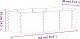 vidaXL vidaXL Donica ogrodowa, malowana proszkowo stal, 152x80x36 cm, szara 5