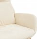 vidaXL vidaXL Fotel wypoczynkowy, kremowy, obity aksamitem 6
