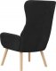 vidaXL vidaXL Fotel wypoczynkowy, czarny, obity aksamitem 5