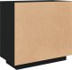 vidaXL vidaXL Szafka, czarna, 80x40x75 cm, materiał drewnopochodny 5