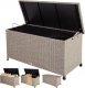 Skrzynia ogrodowa WideShop RATANOWY KUFER SKRZYNIA KOSZ POLLYRATTAN KREMOWY 9