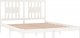 vidaXL vidaXL Rama łóżka, biała, lite drewno sosnowe, 140x200 cm 4