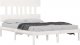 vidaXL vidaXL Rama łóżka, biała, lite drewno, 160 x 200 cm 3