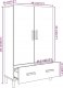 vidaXL vidaXL Szafka, biała, 70x31x115 cm, materiał drewnopochodny 7
