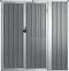 vidaXL vidaXL Szopa ogrodowa, szara, 161x89x161 cm, stal galwanizowana 2