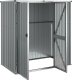 vidaXL vidaXL Szopa ogrodowa, szara, 161x89x161 cm, stal galwanizowana 3