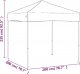 vidaXL vidaXL Składany namiot imprezowy, 2x2 m, antracytowy 7