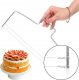 Springos Duży nóż strunowy do cięcia biszkoptu, ciasta 32 cm UNIWERSALNY 3