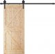 Springos System do drzwi przesuwnych 183 cm barn door, prowadnica z okuciami do 100 kg czarny UNIWERSALNY 11