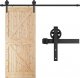 Springos System do drzwi przesuwnych 183 cm barn door, prowadnica z okuciami do 100 kg czarny UNIWERSALNY 14
