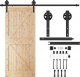 Springos System do drzwi przesuwnych 183 cm barn door, prowadnica z okuciami do 100 kg czarny UNIWERSALNY 2