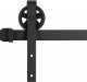 Springos System do drzwi przesuwnych 183 cm barn door, prowadnica z okuciami do 100 kg czarny UNIWERSALNY 4
