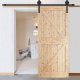 Springos System do drzwi przesuwnych 183 cm barn door, prowadnica z okuciami do 100 kg czarny UNIWERSALNY 8