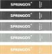 Springos Mini Band Brak danych różne poziomy oporu w zestawie wielokolorowy 5 szt. 3