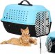 Springos Transporter dla kota psa gryzoni do 7 kg 48x33x28 cm niebiesko-czarny UNIWERSALNY 1