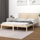 vidaXL vidaXL Rama łóżka, lite drewno, 150x200 cm, King Size 1