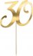 Party Deco Topper na tort "30", złoty, 20.5cm one size 1