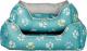 Trixie Legowisko Jimmy, 75 × 65 cm, turquoise/grey 1