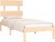 vidaXL vidaXL Rama łóżka, lite drewno, 90x190 cm, pojedyncza 3