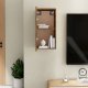 vidaXL vidaXL Szafka pod telewizor, przydymiony dąb, 30,5x30x60 cm 6