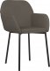 vidaXL vidaXL Krzesła stołowe, 2 szt., ciemnoszare, obite aksamitem 3